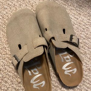 Never worn slip on clogs